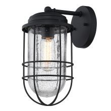 Golden Canada 9808-OWM NB-SD - Golden Lighting Seaport 1-light 6in Outdoor Wall in Natural Black
